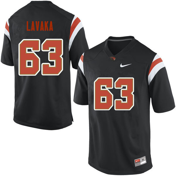 Men Oregon State Beavers #63 Gus Lavaka College Football Jerseys Sale-Black